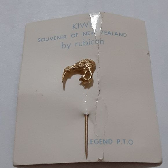 NWT Rubicon New Zealand Kiwi flightless bird souvenir stick pin 1.5" - Picture 2 of 2